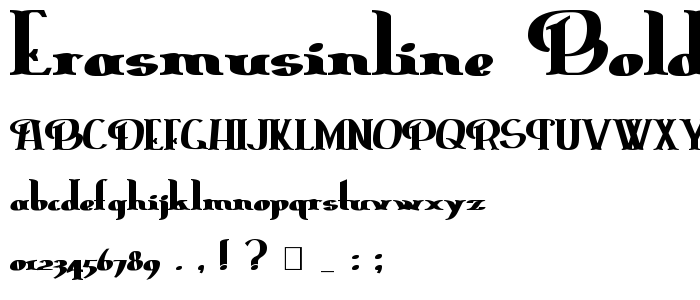 ErasmusInline Bold font